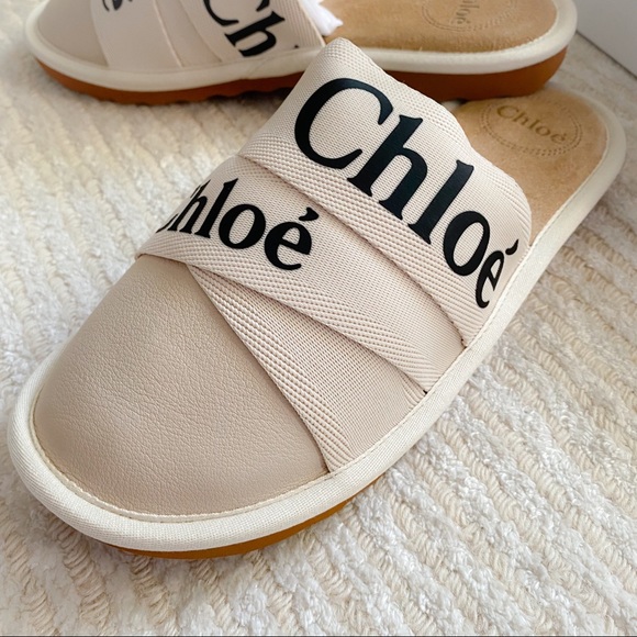 NWT Chloe Woody suede slippers size 10 - Picture 12 of 16